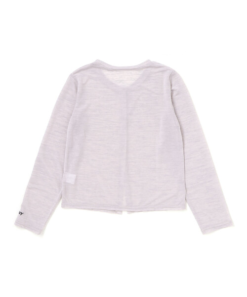 ZIDDY（ジディ）の「シアーカーディガン＆半袖ロゴTシャツ(130~160cm)（カーディガン/ボレロ・キッズ・ブラック/グレー・140cm/150cm/FREE/130cm）」の19枚目の写真