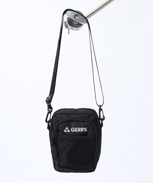 GERRY(ジェリー)の「GERRY 撥水加工 縦型 ショルダーバッグ スクエアショルダー 男女兼用(ショルダーバッグ・メンズ・ブラック/ホワイト・FREE)」の4枚目の写真