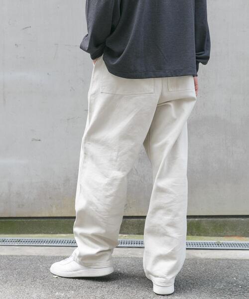 FORK&SPOON（フォークアンドスプーン）の「FORK&SPOON　ガーメントダイツイルダブルニーパンツ（その他パンツ・メンズ・アイボリー/チャコールグレー・4/5）」の5枚目の写真
