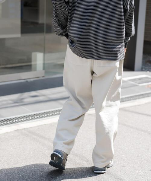 FORK&SPOON（フォークアンドスプーン）の「FORK&SPOON　ガーメントダイツイルダブルニーパンツ（その他パンツ・メンズ・アイボリー/チャコールグレー・4/5）」の12枚目の写真