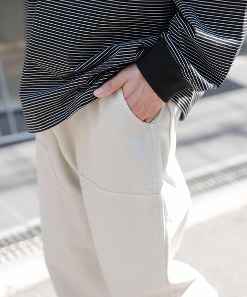 FORK&SPOON（フォークアンドスプーン）の「FORK&SPOON　ガーメントダイツイルダブルニーパンツ（その他パンツ・メンズ・アイボリー/チャコールグレー・4/5）」の16枚目の写真