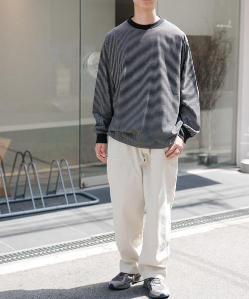 FORK&SPOON（フォークアンドスプーン）の「FORK&SPOON　ガーメントダイツイルダブルニーパンツ（その他パンツ・メンズ・アイボリー/チャコールグレー・4/5）」の17枚目の写真