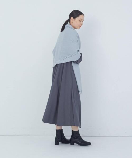 ADIEU TRISTESSE(アデュートリステス)の「縮絨ウールストール(ストール/ショール・レディース・グレー/ライトブルー/ダークラベンダー・FREE)」の6枚目の写真