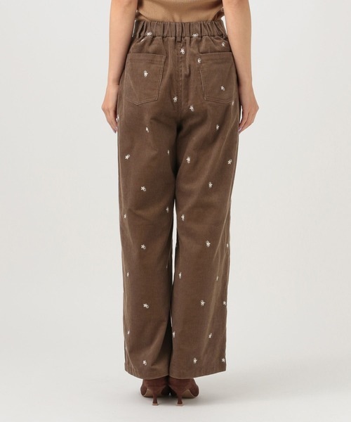 BAYFLOW（ベイフロー）の「[トレンドライク]刺繍コーデュロイパンツ（その他パンツ・レディース・ネイビー/ブラウン・SMALL/MEDIUM）」の12枚目の写真