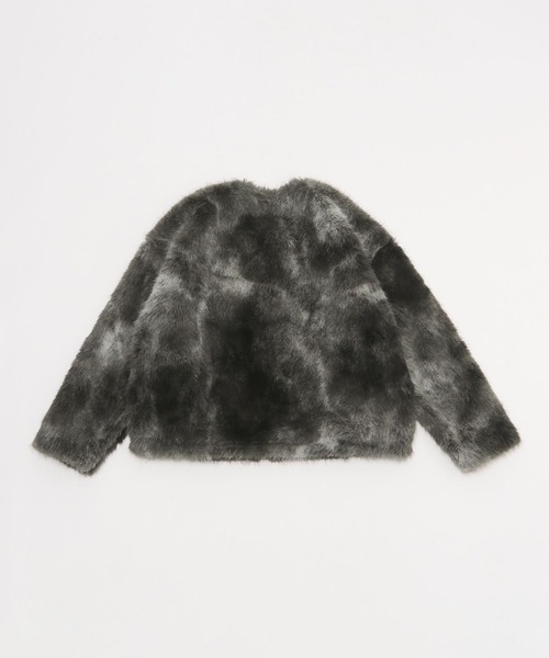 niko and...（ニコアンド）の「フサフサアソートファーブルゾン（ブルゾン・レディース・グレー/ブラウン/ライトグレー・MEDIUM/LARGE）」の9枚目の写真