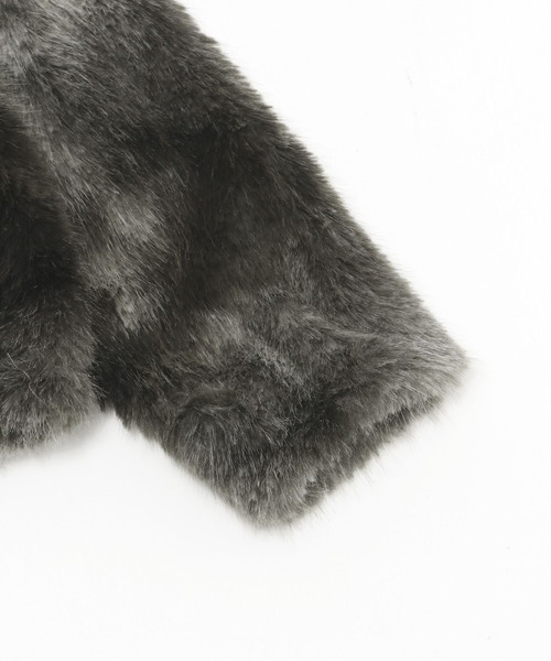 niko and...（ニコアンド）の「フサフサアソートファーブルゾン（ブルゾン・レディース・グレー/ブラウン/ライトグレー・MEDIUM/LARGE）」の13枚目の写真