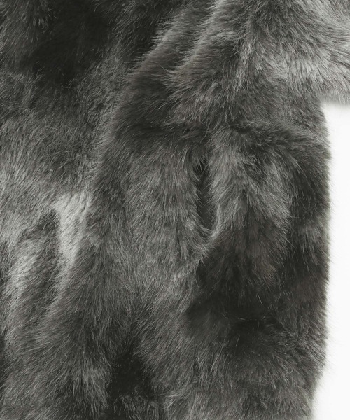 niko and...（ニコアンド）の「フサフサアソートファーブルゾン（ブルゾン・レディース・グレー/ブラウン/ライトグレー・MEDIUM/LARGE）」の16枚目の写真