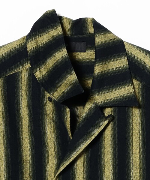 International Gallery BEAMS（インターナショナルギャラリービームス）の「コットンフランネル ストライプ オープンカラー シャツ（シャツ/ブラウス・メンズ・その他・SMALL）」の3枚目の写真