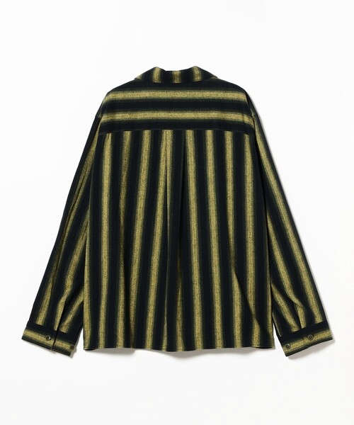 International Gallery BEAMS（インターナショナルギャラリービームス）の「コットンフランネル ストライプ オープンカラー シャツ（シャツ/ブラウス・メンズ・その他・SMALL）」の5枚目の写真