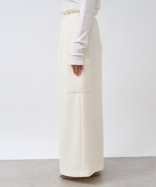 RIVE DROITE（リヴドロワ）の「【旬のスタイルを叶える】カットツイードワイドパンツ（その他パンツ・レディース・オフホワイト/ブラック・38/36）」の11枚目の写真