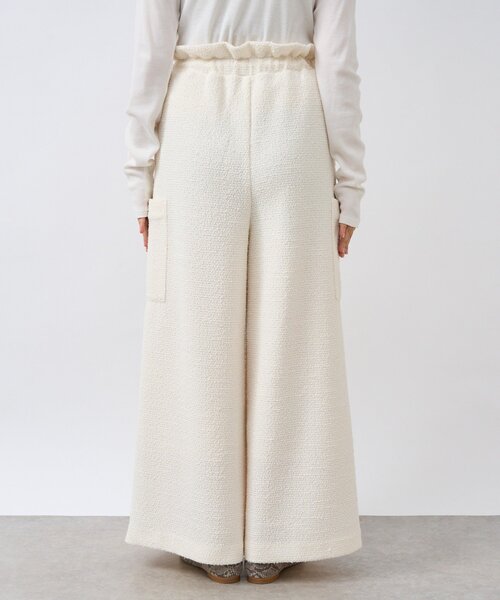 RIVE DROITE（リヴドロワ）の「【旬のスタイルを叶える】カットツイードワイドパンツ（その他パンツ・レディース・オフホワイト/ブラック・38/36）」の12枚目の写真