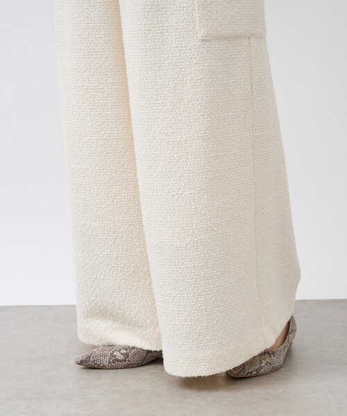 RIVE DROITE（リヴドロワ）の「【旬のスタイルを叶える】カットツイードワイドパンツ（その他パンツ・レディース・オフホワイト/ブラック・38/36）」の14枚目の写真