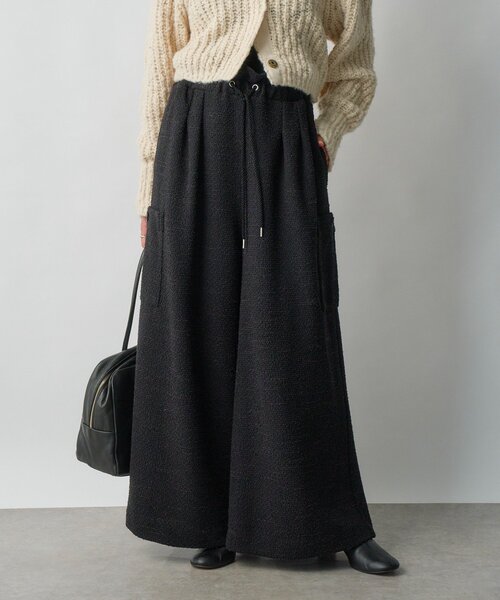 RIVE DROITE（リヴドロワ）の「【旬のスタイルを叶える】カットツイードワイドパンツ（その他パンツ・レディース・オフホワイト/ブラック・38/36）」の21枚目の写真
