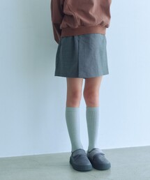 チェック スカパン（ブラック）/ キッズ  120cm-160cm