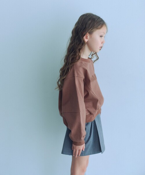 green label relaxing（グリーンレーベルリラクシング）の「チェック スカパン（ブラック）/ キッズ  120cm-160cm（その他パンツ・キッズ・ブラック・120cm/130cm/140cm/150cm/160cm）」の2枚目の写真