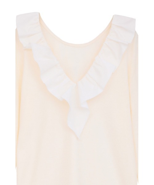 2WAY FRILL NECK CUT TOPS（Tシャツ/カットソー）｜MANOF（マノフ）の