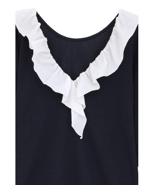 2WAY FRILL NECK CUT TOPS（Tシャツ/カットソー）｜MANOF（マノフ）の