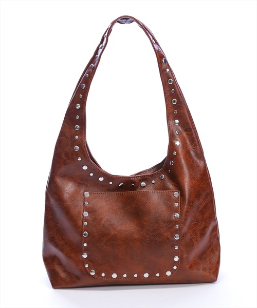 clear（クリア）の「スタッズワンハンドルバッグ［Y2K カジュアル 着回し力抜群］（ハンドバッグ・レディース・ブラウン/ブラック/アイボリー・F）」の16枚目の写真