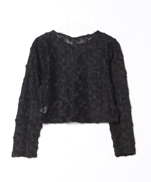 ASTORIA ODIER（アストリアオディール）の「フラワーモチーフカーディガン（カーディガン/ボレロ・レディース・ブラック/ホワイト・MEDIUM）」の20枚目の写真