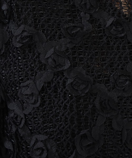 ASTORIA ODIER（アストリアオディール）の「フラワーモチーフカーディガン（カーディガン/ボレロ・レディース・ブラック/ホワイト・MEDIUM）」の18枚目の写真