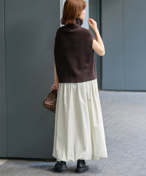 JOURNAL STANDARD relume(ジャーナルスタンダード レリューム)の「ハイネックジップベスト(ベスト・レディース・ネイビー/ブラウン/チャコールグレー・FREE)」の6枚目の写真
