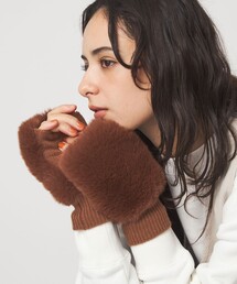 Vincent Pradier（ヴァンサンプラディエ）の「＜VINCENT PRADIER＞ファーライク グローブ（手袋）」