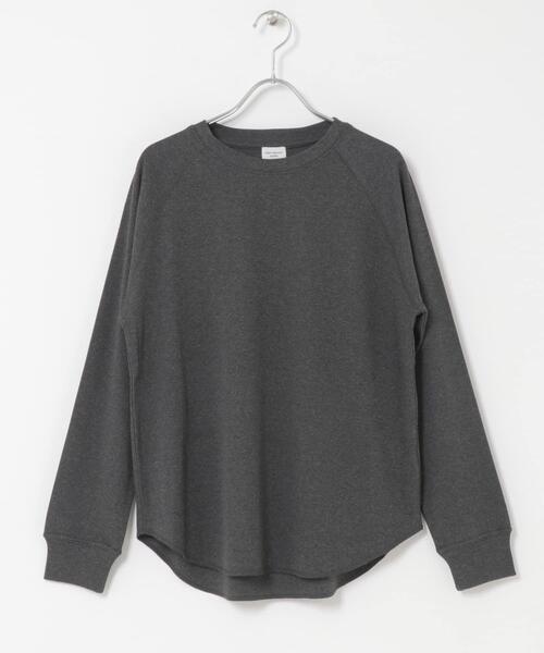 URBAN RESEARCH DOORS（アーバンリサーチドアーズ）の「『一部WEB限定カラー』ソフトフライスプルオーバー（Tシャツ/カットソー・レディース・ブラウン/チャコールグレー/ブラック/ライトベージュ・MEDIUM）」の12枚目の写真