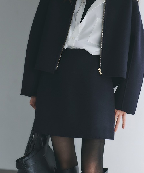 リバーウールミニスカート（スカート）｜anuans（アニュアンス）の