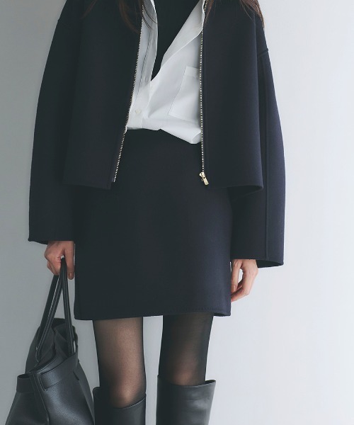 リバーウールミニスカート（スカート）｜anuans（アニュアンス）の