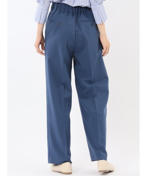 m.f.editorial（エムエフエディトリアル）の「【ストレッチ UVカット】m.f.エディトリアル レディース ワンタック ワイドパンツ（スラックス・レディース・ブラウン/アイボリー/ブラック/ブルー・MEDIUM/LARGE）」の18枚目の写真