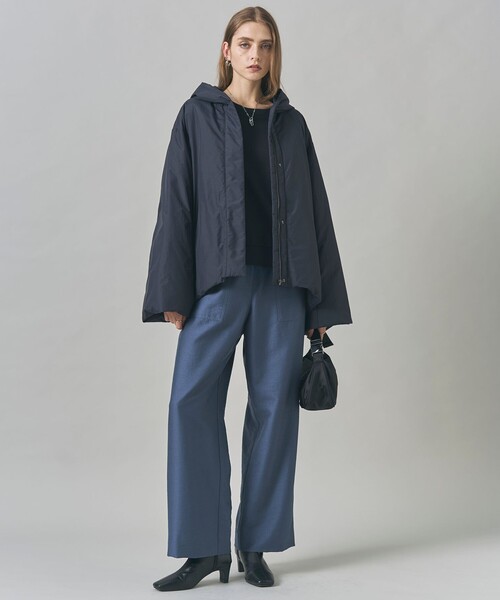 ICB（アイシービー）の「ウールワッシャーツイル ワイドストレートパンツ（その他パンツ・レディース・ダルブルー系/グレー系・46/44/42/40）」の7枚目の写真