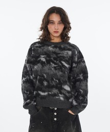 WISH FOR EVER(EBbVtH[Go[)ABSTRACT SHAGGY SHORT KNIT / AuXgNgVM[V[gjbg(jbg/Z[^[)