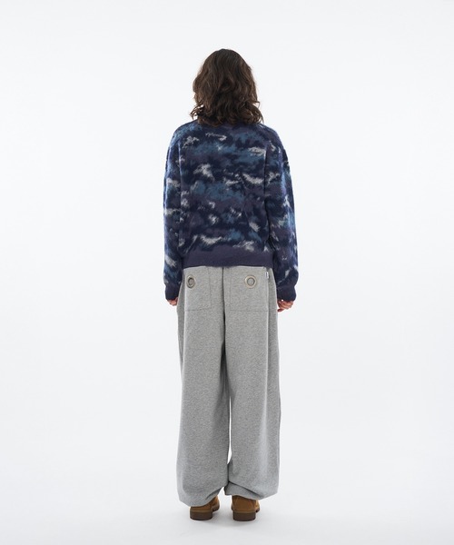 WISH FOR EVER（ウィッシュフォーエバー）の「【 3color / 3size 】ABSTRACT SHAGGY SHORT KNIT / アブストラクトシャギーショートニット（ニット/セーター・メンズ・ブルー/チャコールグレー/ブラウン・MEDIUM/LARGE/SMALL）」の15枚目の写真