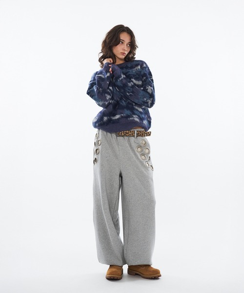 WISH FOR EVER（ウィッシュフォーエバー）の「【 3color / 3size 】ABSTRACT SHAGGY SHORT KNIT / アブストラクトシャギーショートニット（ニット/セーター・メンズ・ブルー/チャコールグレー/ブラウン・MEDIUM/LARGE/SMALL）」の21枚目の写真