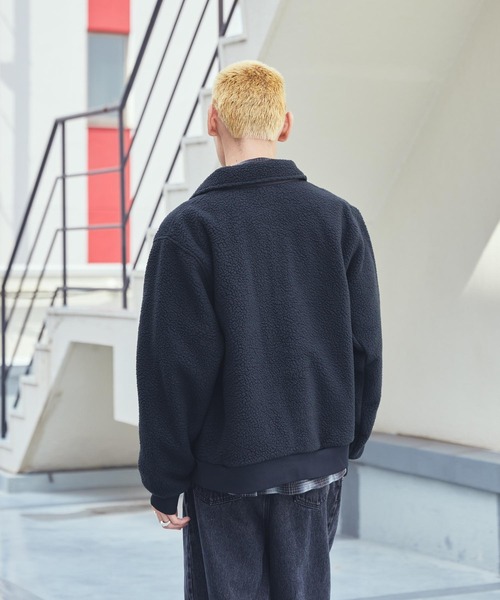 NIKE（ナイキ）の「ナイキ スポーツウェア クラブ メンズ ハイパイル フリース コーチ ジャケット / Nike Sportswear Club Men's High-Pile Fleece Coaches Jacket HV1430-010 Black（ブルゾン・メンズ・ブラック・S/M/L/XL/2XL）」の11枚目の写真