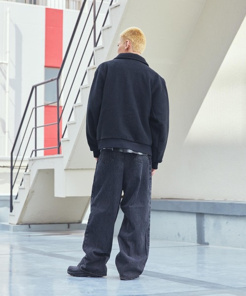 NIKE（ナイキ）の「ナイキ スポーツウェア クラブ メンズ ハイパイル フリース コーチ ジャケット / Nike Sportswear Club Men's High-Pile Fleece Coaches Jacket HV1430-010 Black（ブルゾン・メンズ・ブラック・S/M/L/XL/2XL）」の14枚目の写真