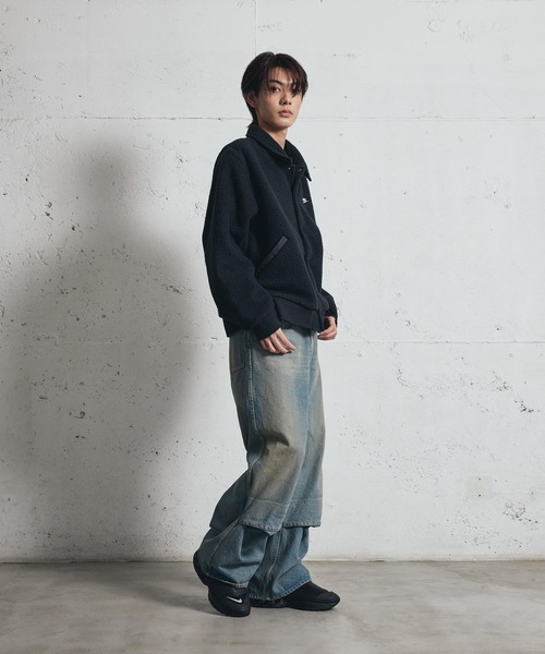 NIKE（ナイキ）の「ナイキ スポーツウェア クラブ メンズ ハイパイル フリース コーチ ジャケット / Nike Sportswear Club Men's High-Pile Fleece Coaches Jacket HV1430-010 Black（ブルゾン・メンズ・ブラック・S/M/L/XL/2XL）」の7枚目の写真