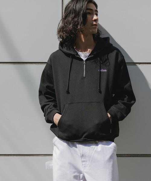 THOUSAND MILE/サウザンドマイル HALF ZIP PARKER スウェット