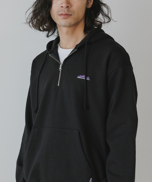 THOUSAND MILE/サウザンドマイル HALF ZIP PARKER スウェット生地