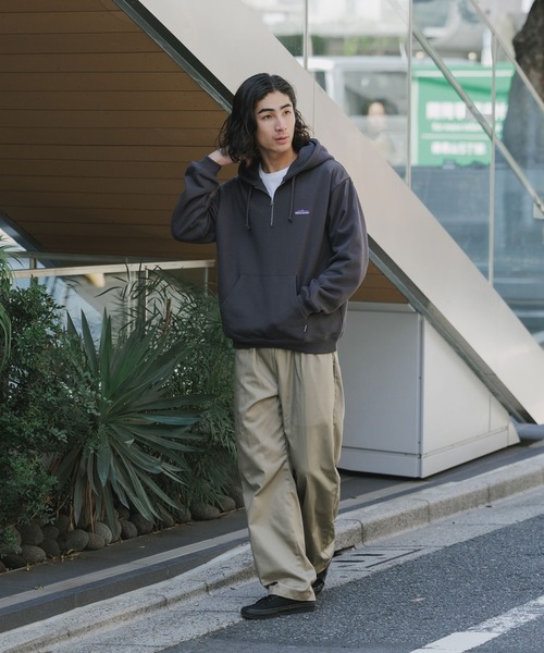 THOUSAND MILE/サウザンドマイル HALF ZIP PARKER スウェット生地