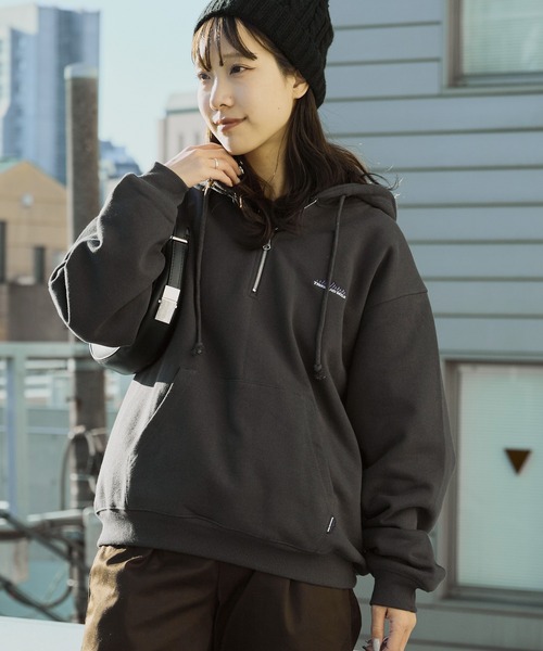 THOUSAND MILE/サウザンドマイル HALF ZIP PARKER スウェット生地