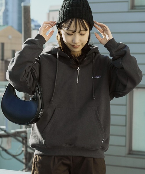 セール】THOUSAND MILE/サウザンドマイル HALF ZIP PARKER スウェット