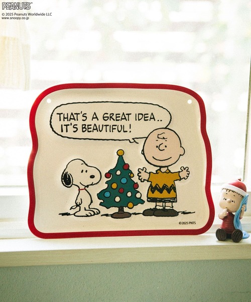 PEANUTS×BAYFLOW】TINプレート☆2025X'mas☆（インテリア雑貨