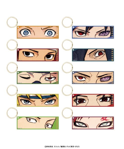 箔入りアクリルビッグタグ眼ver. ベースヤード ビッグタグ トーキョー NARUTO】トレーディング 箔入りアクリルビッグタグ-眼 Ver-3個セット