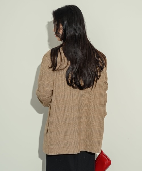 NEUNA（ヌナ）の「オーバーサイズテーラードジャケット（テーラードジャケット・レディース・ブラック/グレー/ブラウン・FREE）」の7枚目の写真