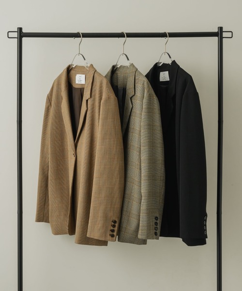 NEUNA（ヌナ）の「オーバーサイズテーラードジャケット（テーラードジャケット・レディース・ブラック/グレー/ブラウン・FREE）」の19枚目の写真