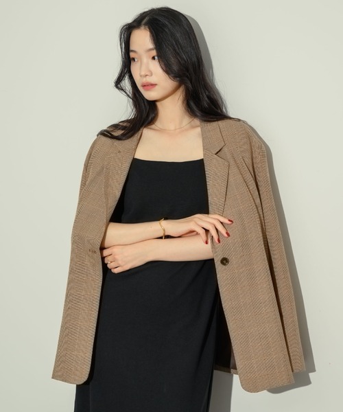 NEUNA（ヌナ）の「オーバーサイズテーラードジャケット（テーラードジャケット・レディース・ブラック/グレー/ブラウン・FREE）」の21枚目の写真