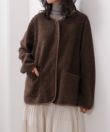 ふわふわモフモフジップボアジャケット
