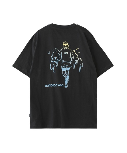 NEW BALANCE（ニューバランス）の「NEW BALANCE Before and After S/S TEE MT53934（Tシャツ/カットソー・メンズ・ホワイト/ブラック・M/L/XL）」の4枚目の写真