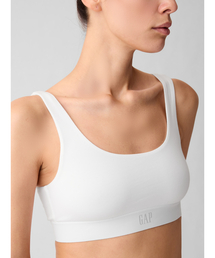 GAP（ギャップ）の「オーガニック ストレッチコットン Gapロゴ ブラレット（スポーツブラ）」